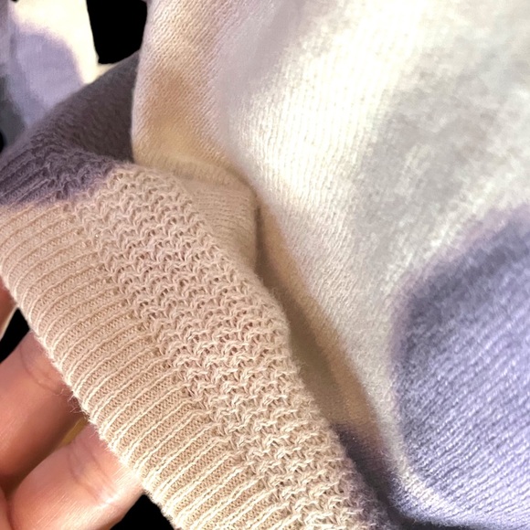 Simply Vera Wang Plum on Cream Abstract Cardigan Button Front V Neck Size M - Picture 6 of 10